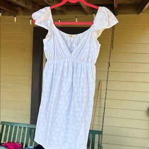Miami White Floral Mini Dress